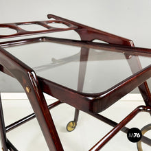 Load image into Gallery viewer, Wooden cart with tray by Cesare Lacca, 1950s
