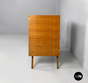 Chest of drawers in wood and rattan, 1960s