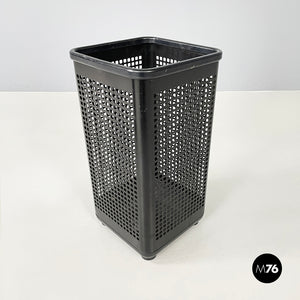Black metal and plastic baskets by Neolt, 1980s