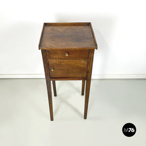 Wooden bedside table, early 1900s