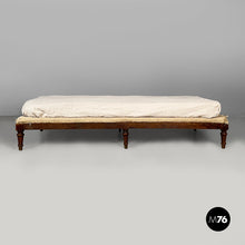 Load image into Gallery viewer, Daybed in fabric and wood, early 1900s
