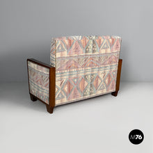 Load image into Gallery viewer, Sofa in fabric and wood, 1930s

