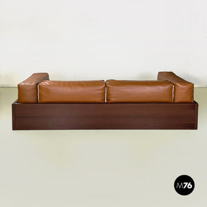 Brown leather sofa by Cappellini, 2000s