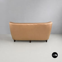 Carica l'immagine nel visualizzatore di Gallery, Pink beige silk sofa, 1940s

