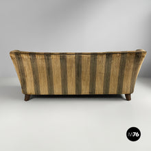Charger l'image dans la galerie, Striped velvet sofa, 1930s
