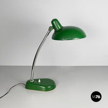 Carica l&#39;immagine nel visualizzatore di Gallery, Table lamp in green metal, 1950s
