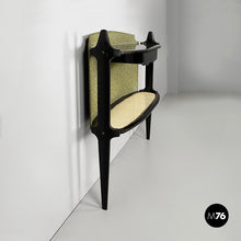 画像をギャラリービューアに読み込む, Console in wood, fabric and straw, 1950s
