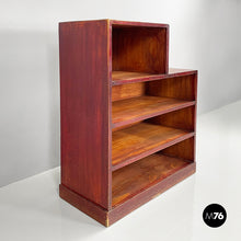 Load image into Gallery viewer, Bookcase in red wood, 1940s
