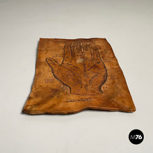 画像をギャラリービューアに読み込む, Leather sheet with hand drawing, 1950-1990s
