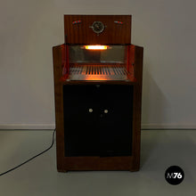 Load image into Gallery viewer, Wooden bar cabinet with lamp, 1940s

