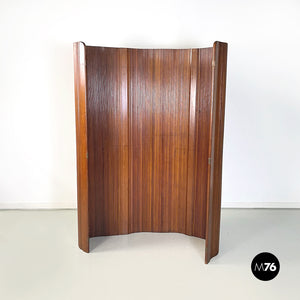 Self-supporting wooden screen by Baumann, 1950s