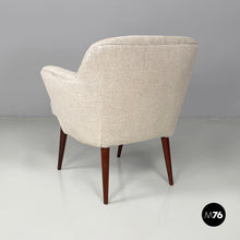 Charger l&#39;image dans la galerie, Armchairs in fabric and wood, 1940s
