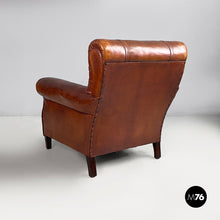 Load image into Gallery viewer, Armchairs in brown leather, 1920s
