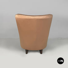 将图片加载到图库查看器，Armchairs in pink and beige silk, 1940s
