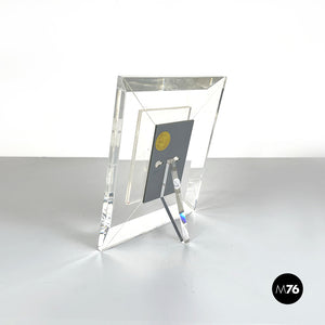 Table photo frame  in transparent plexiglass, 1970s