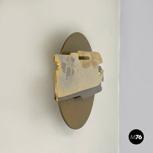 Load image into Gallery viewer, Wall sculpture in brass and metal by Edmondo Cirillo, 1979
