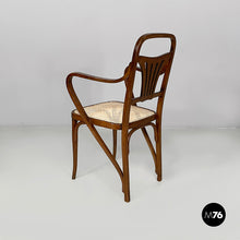 Load image into Gallery viewer, Chair in wood and straw, 1930s
