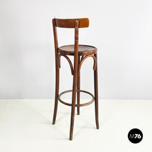 Carica l&#39;immagine nel visualizzatore di Gallery, High bar stool in wood, 1900-1950s
