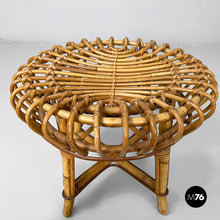 Load image into Gallery viewer, Stool in rattan, 1960s
