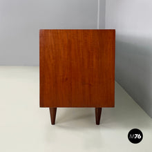 画像をギャラリービューアに読み込む, Wooden sideboard with drawers and sliding doors, 1960s
