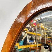 Load image into Gallery viewer, Oval shaped wall mirror with wooden frame, 1960s
