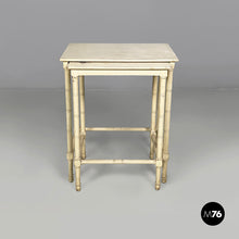 将图片加载到图库查看器，Coffe tables in white wood, 1940s
