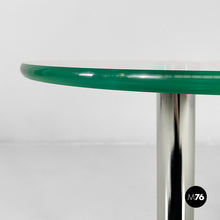 将图片加载到图库查看器，Coffee table in glass, steel and marble, 1980s
