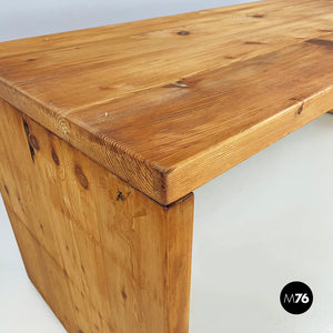 Console table in wood, 1970s