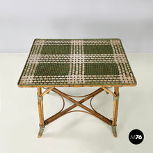 画像をギャラリービューアに読み込む, Outdoor dining table in rattan, early 1900s
