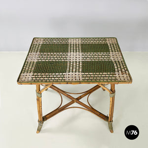 Outdoor dining table in rattan, early 1900s