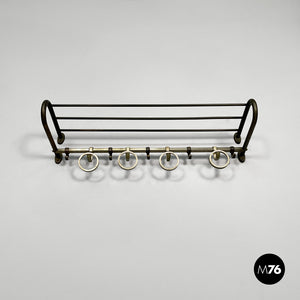 Metal wall coat rack, 1930s