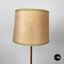 画像をギャラリービューアに読み込む, Velvet and brass floor lamp, 1940s
