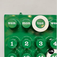 Load image into Gallery viewer, Wall perpetual green calendar by Giorgio Della Beffa for Ring A Date, 2000-2010s
