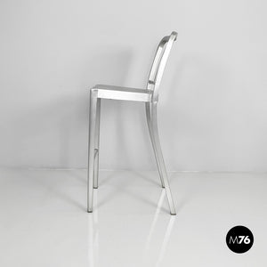 Stool in aluminum Hudson by Philippe Starck for Emeco, 2000s