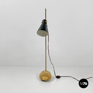 Brass and onyx table lamp LTA1 Sasso by Luigi Caccia Dominioni for Azucena, 1950s