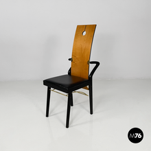 Load image into Gallery viewer, Wooden and brass chairs by Pierre Cardin, 1980s
