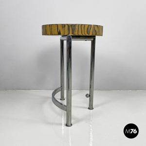 Wooden and metal coffee table, 1970s