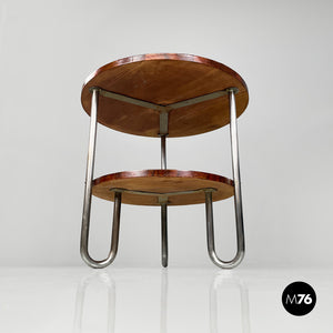 Round wooden coffee table, 1930s