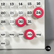 Load image into Gallery viewer, Pink rings for the perpetual wall calendar by Ring A Date, 2020s
