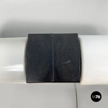 Load image into Gallery viewer, Wall lamps in opaline glass and black Bakelite, 1950s
