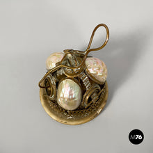 Load image into Gallery viewer, Hotel bell in mother-of-pearl and brass, mid 19th century.
