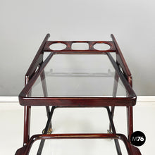 Load image into Gallery viewer, Wooden cart with tray by Cesare Lacca, 1950s
