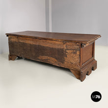 Load image into Gallery viewer, Chest with folding top in wood, 1600s
