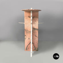 Carica l'immagine nel visualizzatore di Gallery, Display stand in white and pink marble, 1970s
