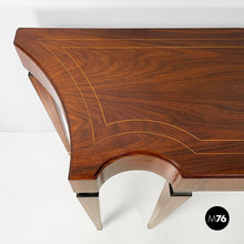 Load image into Gallery viewer, Wooden console with brass feet, 1950s
