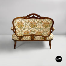 Load image into Gallery viewer, Sofa in fabric and wood, 1930s
