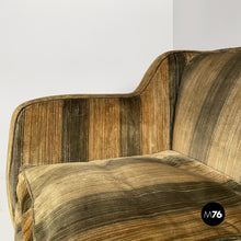 Charger l'image dans la galerie, Striped velvet sofa, 1930s
