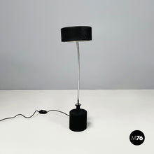 Charger l&#39;image dans la galerie, Adjustable table lamp in black metal, 1980s
