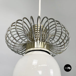 Chandeliers in metal, 1980s
