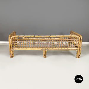 Daybed in rattan, 1970s